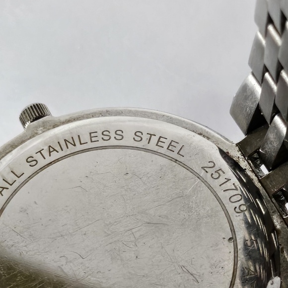 Women Michael Kors MK3218 Darci Silver Tone Stainless Steel Watch 39mm Rose Dial - Picture 15 of 16